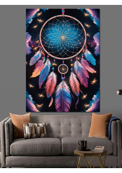 Dreamcatcher Düş Kapanı Dekoratif Kanvas - Mdf Ahşap Tablo modelleri
