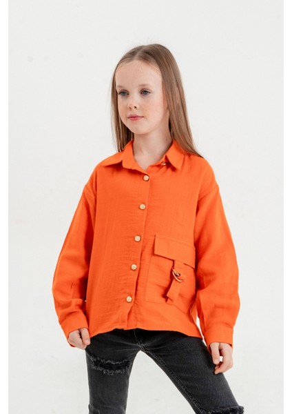 Kız Çocuk Tokalı Gömlek 3097 fiyatları
