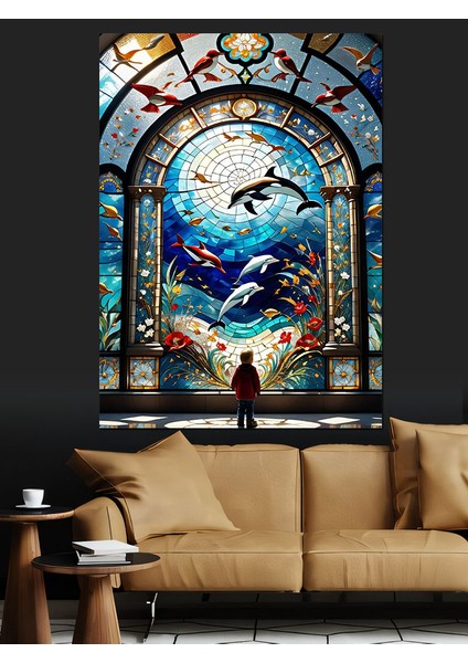 Vitray Cam Müzesi Dekoratif Kanvas - Mdf Ahşap Tablo