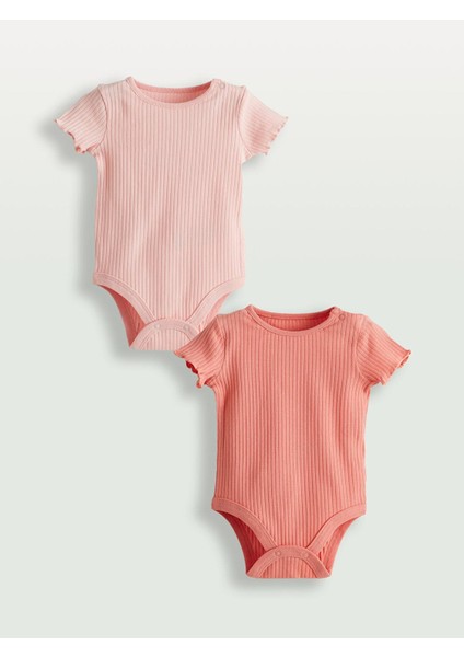 Lcw Baby Fitilli Kız Bebek Çıtçıtlı Body 2'li