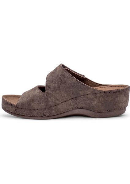 Anyar Anatomik Taban Jel Destekli Dört Mevsim Kadın Terlik Kahverengi fiyatları