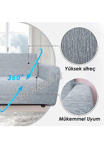 Jakarlı 3kişilik Koltuk Örtüsü , Çekyat Kanepe Kılıfı. Streç Lastikli Esnek ( 1 Adet) modelleri