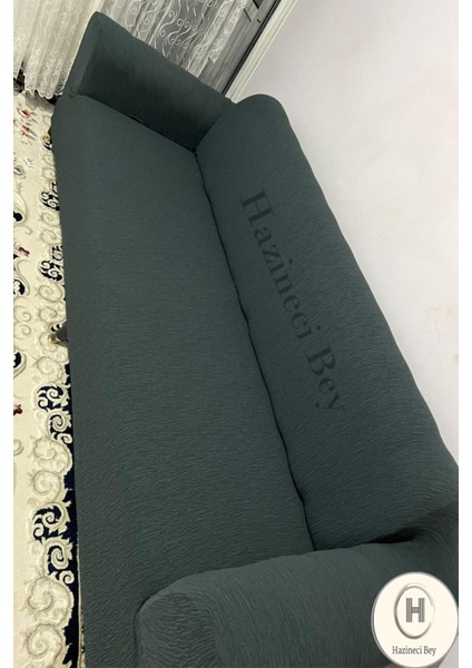 Jakarlı 3kişilik Koltuk Örtüsü , Çekyat Kanepe Kılıfı. Streç Lastikli Esnek ( 1 Adet) indirimleri