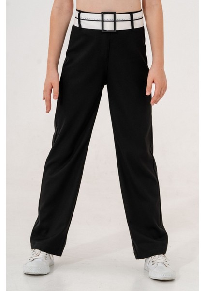 Kız Çocuk Ters Kemerli Pantolon 6002