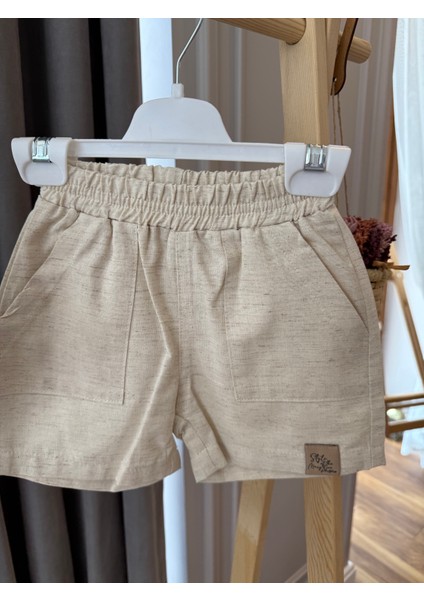 aden Düğün Özel Gün Doğum Günü Marine Çizgili Keten Gömlekli Şortlu Erkek Bebek Takım indirimleri