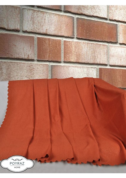 Mat Desenli Şönil Kiremit Çift Taraflı Koltuk Çekyat Örtüsü Şalı