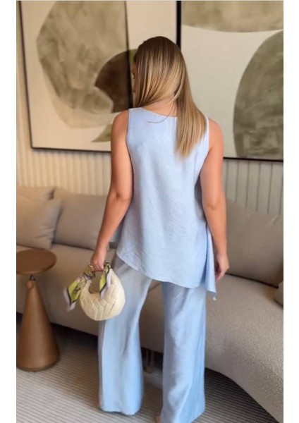 Pantalon Bluz Takım Mavi S modelleri