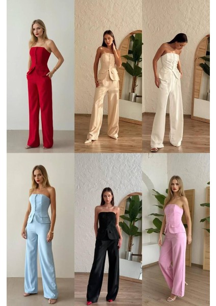 Pantalon Straples Üst Takım M - Siyah fiyatları