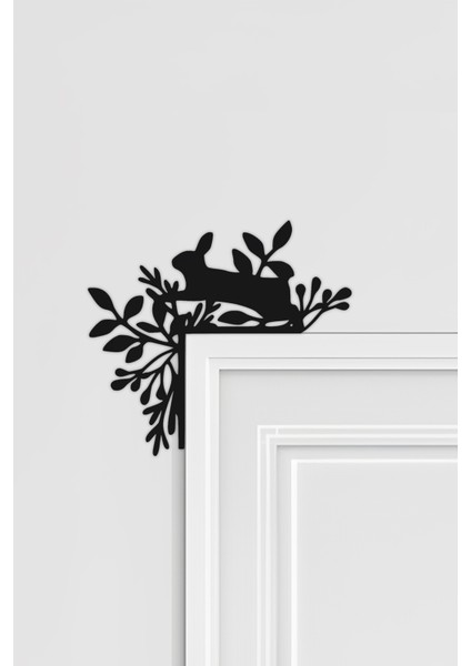 Çiçekler ve Tavşan Kapı Köşe Dekoru, Kapı Pervaz Süsü, Kapı Köşelik, Ayna Köşelik, Ayna Süsü