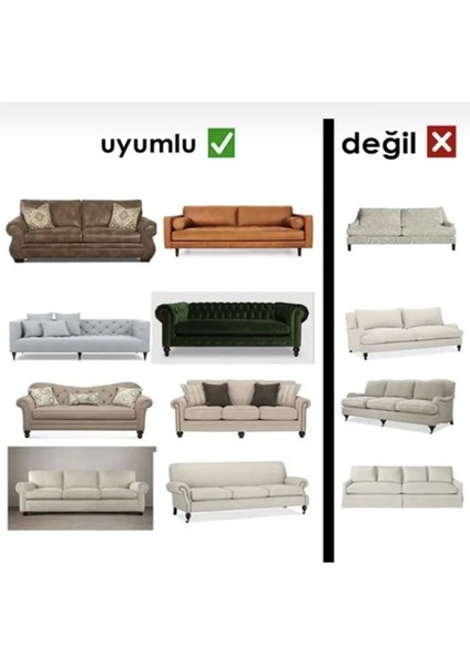 Jakarlı Koltuk Örtüsü , Kanepe Örtüsü ,chester Örtüsü Koltuk Kılıfı 3 Kişilik 1 Adet