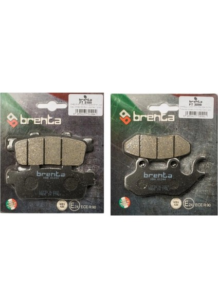 Sym Hd 200 I Ön ve Arka Fren Balata Takımı Brenta BR06