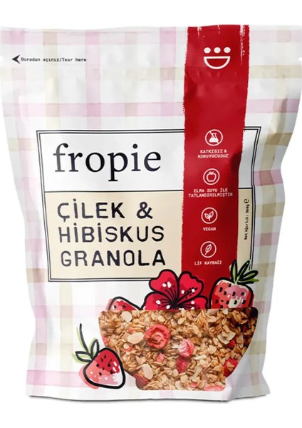 Çilek Hibiskus ve Elma Badem Granola Paketi x 2