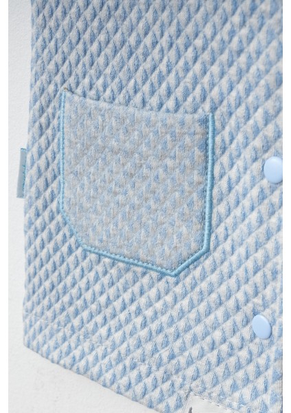 Kapitone Kumaş Yarım Astarlı Erkek Bebek Yelek modelleri