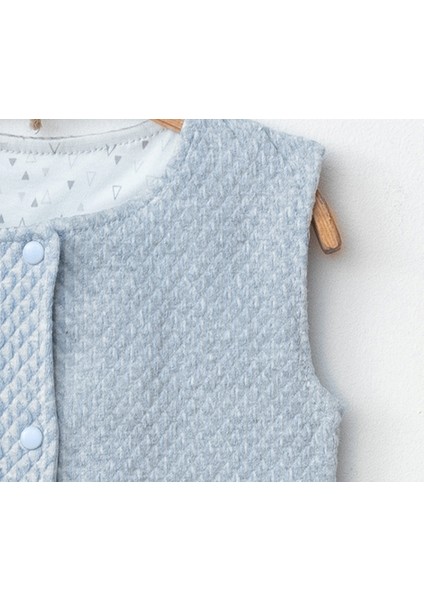 Kapitone Kumaş Yarım Astarlı Erkek Bebek Yelek fırsatları