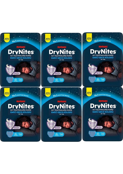 Huggies Drynites Gece Külodu Erkek 13+ Yaş 48-60 kg 120 Adet