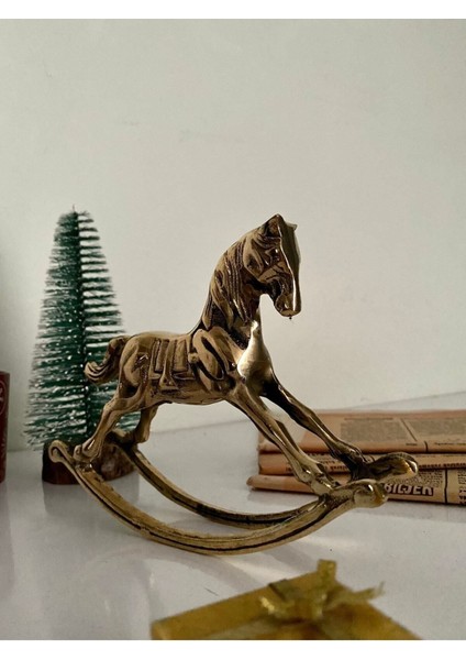 Pirinç Döküm Sallanan At Biblosu Dekor Dekorasyon Dekoratif fiyatları