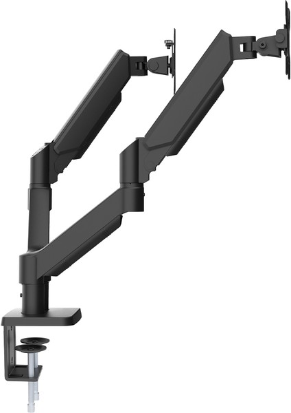 Powermaster 13-32 \" LCD / LED Monitör Çift Tutucu, Kol Amortisörlü, Vesa, Monitör Standı 2-20 Kg, Stand Askı Aparatı,