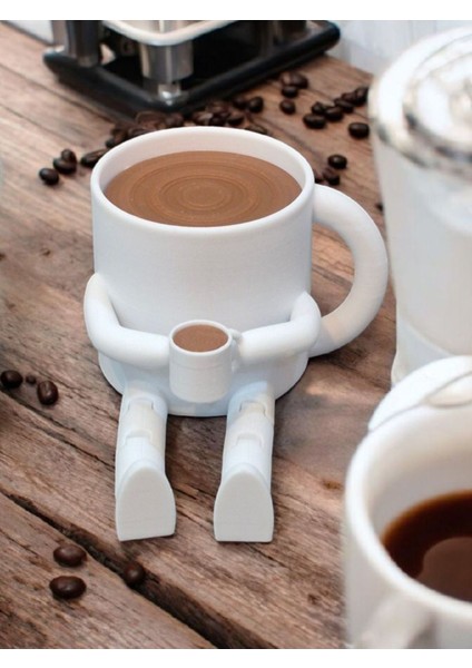 Sevimli Kahve Figür Biblo Seti (3'lü)/kahve Köşesi Dekor,kahve Fincanı, Kahve Çekirdeği ve Moka Pot