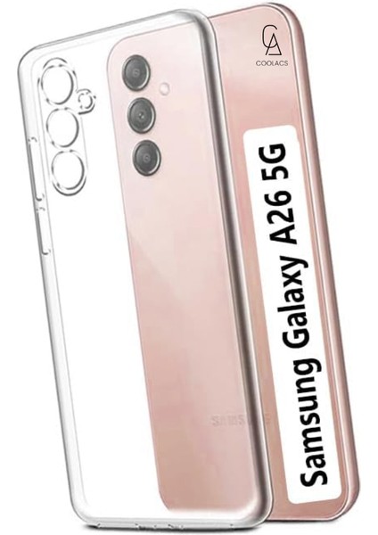Samsung Galaxy A26 Uyumlu Kılıf Esnek Silikon Telefon Kılıfı ve Temperli Cam Ekran Koruyucu modelleri