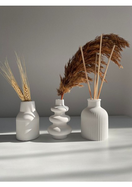 3'lü Vazo - Ev Dekorasyonunuz Için Şık Bir Seçenek fırsatları