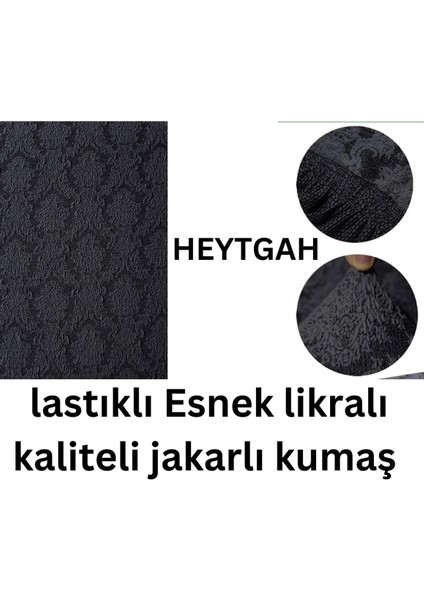 Jakarlı 3+2+1+1 Koltuk, Kanepe, Çekyat Örtüsü Yıkanabilir Likralı Esnekl Koltuk Örtüsü
