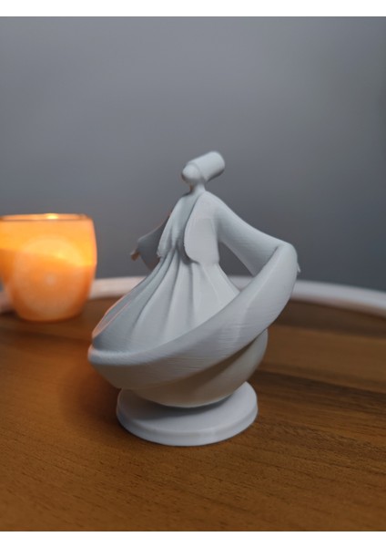 Mevlana Biblo Heykel Dekor Dekorasyon Hediyelik 12 cm Beyaz fırsatları