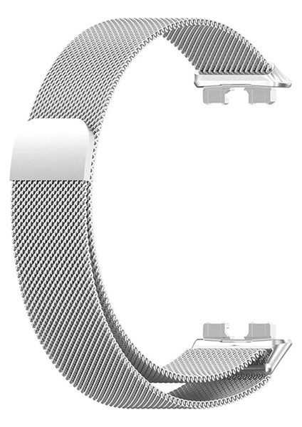 Huawei Band 10 Uyumlu Hasır Milano Metal Mıknatıslı Kordon