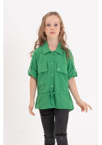 Kız Çocuk Kuşaklı Gömlek 3080 fiyatları