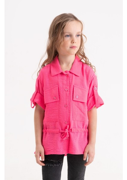Kız Çocuk Kuşaklı Gömlek 3080