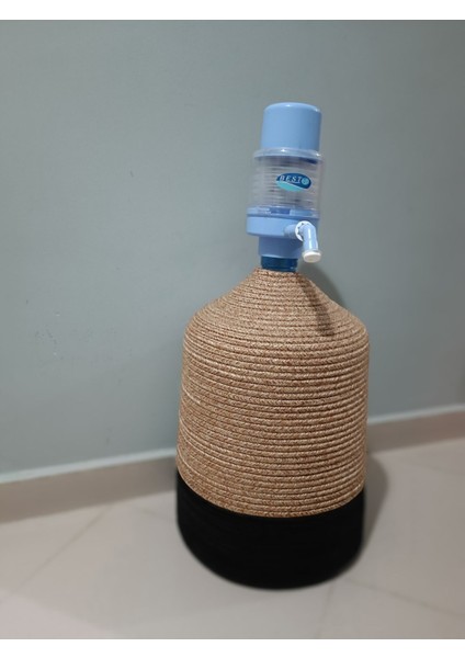 Hasır Ip Kaplamalı Doğal ve Şık Su Damacana Kılıfı - Örtüsü modelleri