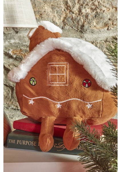 New Year Yılbaşı Ginger Home Şekilli Kırlent fiyatları