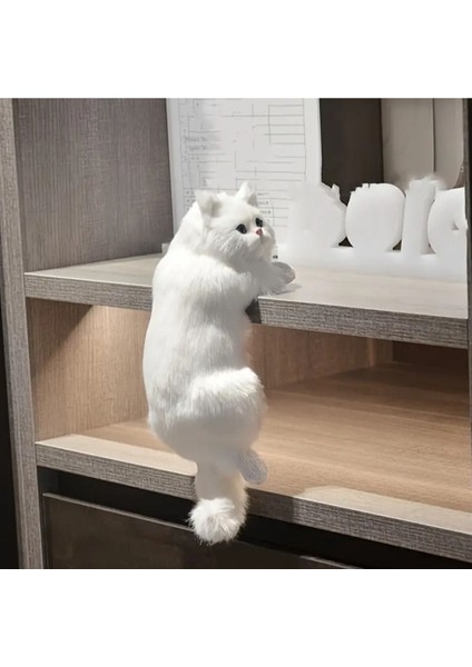 Masaya Tutunmuş Canlı Gibi Görünen Ilginç Sevimli Kedili Ev Masa Dekoru Objesi Biblosu Süsü fiyatları