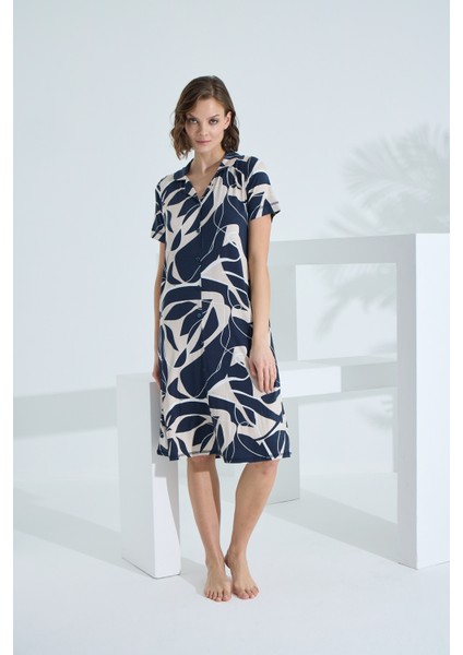 Bambu Kısa Kol Cepli Yazlık Kadın Elbise 72951 fiyatları