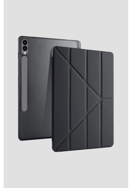 Samsung Tab S10 Ultra (X920) / S9 Ultra (X910) / Tab S8 Ultra Kalem Bölmeli Standlı Uyku Modlu Kılıf