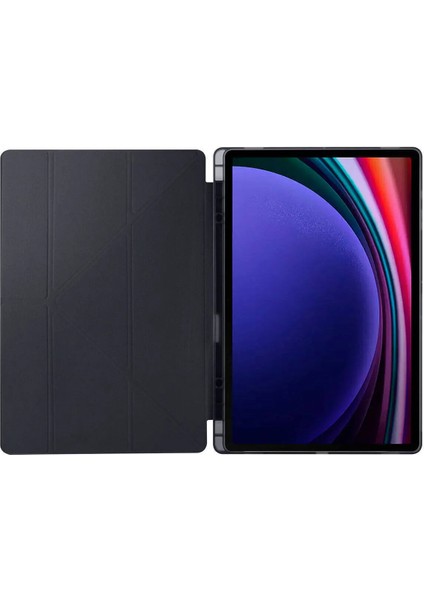Samsung Tab S10 Ultra (X920) / S9 Ultra (X910) / Tab S8 Ultra Kalem Bölmeli Standlı Uyku Modlu Kılıf