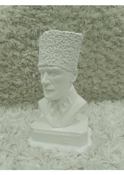 Taş Tozu Mustafa Kemal Atatürk Büstü Heykeli-Dekoratif Biblo