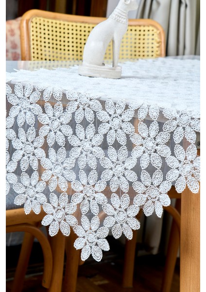 Örme Papatya Runner (140X45 Cm)