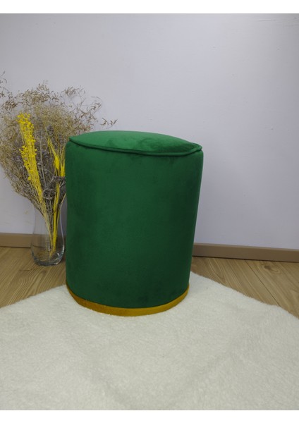 Yeşil Baybface Kumas Ayak Ucu Pufu ,antre Pufu ,dekoratif Puf ,makyaj Pufu ,kapıönü Pufu fırsatları