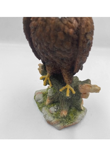 Veronese Kel Kartal Figürü, Renkli El Boyaması, Dekoratif Heykel 13 x 9,5 x 22 cm