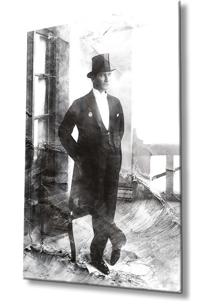 Atatürk & Bayrak Cam Tablo