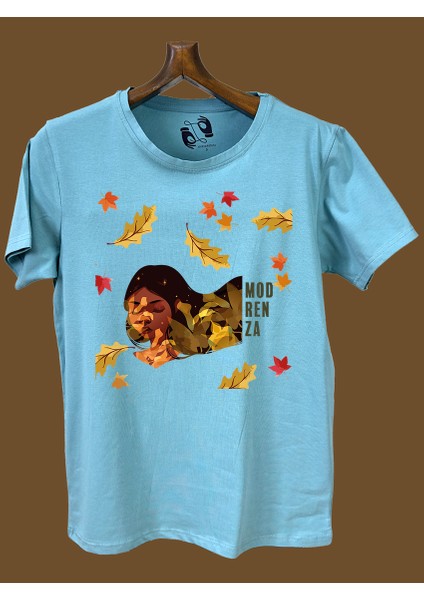 Regular Bisiklet Yaka Baskılı T-Shirt