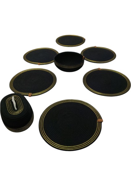 Tuğba Hand Made supla Runner.6 Kişilik 8 Parça Supla Takımı Amerikan Servisi Sofra Düzenleyici modelleri