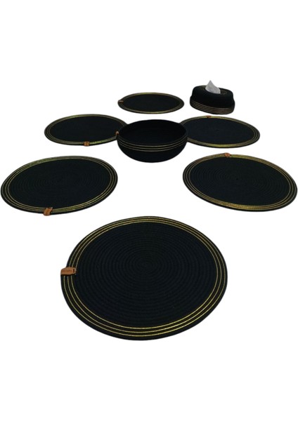 Tuğba Hand Made supla Runner.6 Kişilik 8 Parça Supla Takımı Amerikan Servisi Sofra Düzenleyici fırsatları