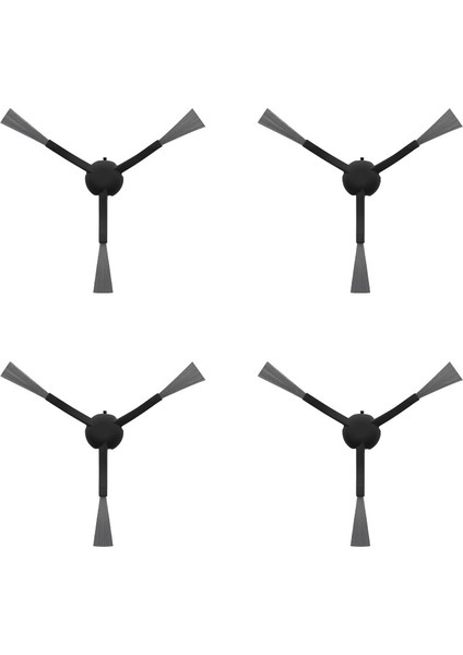 Xiaomi Vacuum Mop 2 Ultra (STYTJ05ZHMHW) Robot Süpürge Uyumlu 4'lü Yan Fırça - Yedek Parça Seti