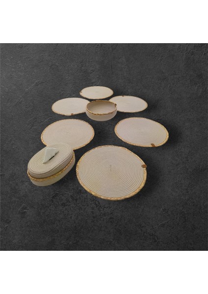 Tuğba Hand Made supla Runner.6 Kişilik 8 Parça Supla Takımı Amerikan Servisi Sofra Düzenleyici modelleri