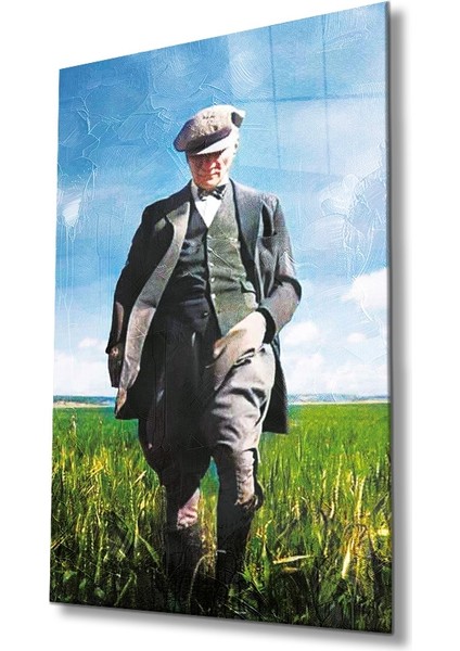 Atatürk & Bayrak Cam Tablo