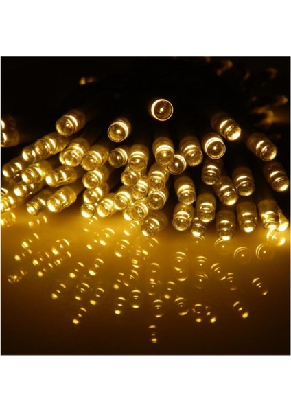 Dekoratif 5 Metre Günışığı Sarı Renk Pilli Şeffaf Ip LED Lamba