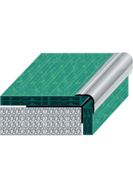 Alüminyum Merdiven Profili 8,5mm (Pvc Için Çift Taraflı Merdiven Burun) BOY3MT fiyatları