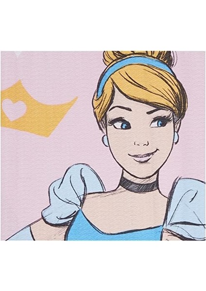 Metrashop 1000040094002 Princess Pamuk Lisanslı Pike Takımı, Çok Renkli