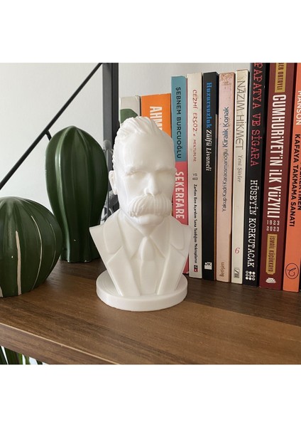 Friedrich Nietzsche Büst Niçe Büst Dekoratif Biblo Kitaplık Dekor 15 cm fiyatları